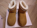 他她（TATA）厚底戶(hù)外雪地靴女靴冬季保暖加絨短靴子新款CDE02DD4 黃棕（半絨半毛） 37 曬單實(shí)拍圖