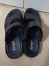 強人加大碼涼鞋男夏季戶(hù)外沙灘鞋舒適軟底休閑鞋拖鞋 黑色 45 曬單實(shí)拍圖