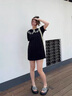 珂卡芙（KEKAFU）厚底松糕涼鞋女2024新款季外穿高級感沙灘鞋網(wǎng)紅度假海邊羅馬鞋 黑色 37 曬單實拍圖