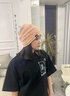 肯默（KENMO）堆堆帽男夏天透氣帽子女夏季戶外防曬遮陽毛線帽包頭休閑帽薄款 黑色 均碼54-60cm 曬單實(shí)拍圖