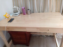 摩瑞迪實(shí)木書(shū)桌簡(jiǎn)易臺式電腦桌家用小戶(hù)型帶抽屜學(xué)習寫(xiě)字桌長(cháng)方形辦公桌 單桌原木80*60*75單抽 否 曬單實(shí)拍圖