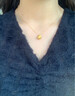 中國黃金（CHINA GOLD）平安果黃金項鏈女足金小蘋果吊墜七夕情人節(jié)禮物送女朋友老婆生日 足金平安果吊墜加重板【贈銀鏈】+摯愛禮盒 曬單實拍圖