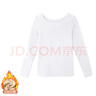 酷系兒童T恤上衣女童舞蹈服加絨加厚秋冬肉色打底衫寶寶練功服秋衣 白色-上衣 130 身高125-135cm體重38-48斤 曬單實(shí)拍圖