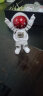 威安 创意宇航员小摆件桌面客厅电视柜儿童房布置家居装饰摆设品 中国红星空三件套（礼盒+灯带） 实拍图
