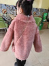 G.DUCKKIDS童裝女童外套冬季兒童衣服中大童秋冬加厚毛毛衣12女孩羊羔絨外套 粉色 110尺碼4~5歲【100-110cm】 曬單實(shí)拍圖