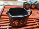 洛湘紫砂功夫茶具套裝新款描金葉家用會客泡茶壺辦公喝茶杯高端禮盒裝 黑泥金葉12入（禮盒裝）順豐 曬單實拍圖