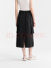 森馬（Semir）半身裙女復(fù)古風(fēng)質(zhì)感松緊腰夏季潮酷街頭設(shè)計(jì)感抽繩工裝裙美式 黑色90001 S 155/62A 曬單實(shí)拍圖