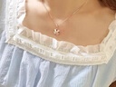 法蔻（farcoko）品牌玫瑰金色四葉草項鏈女輕奢高級感鎖骨鏈情人節生日禮物送女友 四葉草項鏈-（玫瑰金色） 曬單實(shí)拍圖