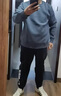 海瀾之家衛衣男外套秋冬男士衣服26新款圓領(lǐng)長(cháng)袖休閑運動(dòng)男裝山不在高系列 中藍3E L -175/92A  推薦137~150斤 曬單實(shí)拍圖