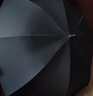 Umetouch雨傘長柄超大號直桿傘奔馳雨傘車載晴雨防曬傘男女男遮陽傘商務 135厘米，可遮2-3人（黑色） 曬單實拍圖