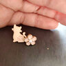 禮銘 貓咪花朵耳釘無(wú)耳洞耳夾可愛(ài)小巧精致個(gè)性簡(jiǎn)約不對稱(chēng)耳環(huán)女夏季 無(wú)耳洞耳夾款 曬單實(shí)拍圖