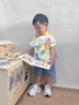G.DUCKKIDS童裝男童夏裝套裝兒童服裝一歲寶寶衣服小童短袖襯衫兩件套小男孩 恐龍襯衫 90 尺碼1~2歲【 80-90cm】cm 曬單實(shí)拍圖