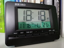 SEIKO日本精工時(shí)鐘溫度日歷夜燈鬧表貪睡學(xué)生鐘表彩色屏電子臥室鬧鐘 曬單實(shí)拍圖