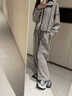 CHERY KALLY【戚薇同款】輕奢厚底老爹鞋女2025新款運動增高女鞋子生日禮物 灰黑色 Gray black 39 曬單實拍圖
