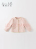 戴維貝拉（DAVE＆BELLA）女童外套寶寶洋氣兒童上衣小女孩開(kāi)衫幼兒小香風(fēng)外衣秋冬小童服飾 粉色 110 cm（建議身高100-110cm） 曬單實(shí)拍圖