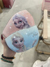 旭業(yè)迪士尼冰雪奇緣艾莎少女心粉藍(lán)色碗碟餐具可愛卡通米飯碗杯子勺子 藍(lán)色艾莎6英寸藝軒花邊碗 曬單實(shí)拍圖