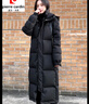 皮爾卡丹（pierre cardin）長(zhǎng)款過(guò)膝韓版寬松黑色羽絨棉服女秋冬季新款加厚保暖顯瘦外套 黑色 M 95-115斤 曬單實(shí)拍圖