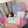 禮美達禮盒空盒生日禮物盒子化妝品口紅香水包裝盒高級禮品盒驚喜送女生 雙開(kāi)門(mén)禮盒【拉菲草+燈+禮袋】 漸變禮盒1號20*15*7cm送賀卡 曬單實(shí)拍圖