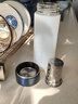 膳魔師（THERMOS）玻璃杯雙層隔熱泡茶水杯辦公室禮盒裝生日禮物TCGD-400 藍色 400ml 曬單實(shí)拍圖