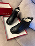 泰和源媽媽鞋冬季皮鞋女加絨保暖老人短靴加厚羊毛平底防滑中老年棉靴子 黑色-59955 39 曬單實(shí)拍圖