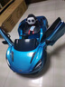 GELSA正版邁凱倫兒童電動(dòng)汽車(chē)四輪遙控跑車(chē)玩具車(chē)可坐人駕駛高檔禮物 烤漆藍-液壓門(mén)+搖擺+皮座+LED燈 曬單實(shí)拍圖