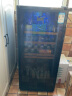 奥克斯（AUX）家用商用迷你小型单门冰箱酒柜冷柜冰吧 酒吧冷藏柜 恒温玻璃展示柜 茶叶保鲜柜 JC-215AD 215升[冷藏+蓝光] 实拍图