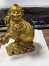 純黃銅猴擺件十二生肖吉祥猴家居裝飾品工藝品辦公室送禮玄關(guān)裝飾 高9cm金猴送福 曬單實(shí)拍圖