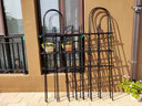 園之助鐵藝庭院柵欄戶(hù)外籬笆爬藤架花架花屏風(fēng)陽(yáng)臺隔斷花園裝飾圍欄月季 寬50cm*高201cm 2片 黑色 曬單實(shí)拍圖