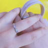 CRD克徠帝【現(xiàn)貨閃發(fā)】同心結(jié)鉑金鉆戒女鉆石戒指婚戒求婚戒指排戒 鉑金鉆石女戒共約5分 曬單實(shí)拍圖