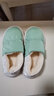 惜牌（xipai）踩屎感男士棉拖鞋男冬季室內家居保暖包跟厚底家用防滑防水棉鞋女 綠色（包跟） 38-39 曬單實(shí)拍圖