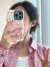 HEFANG何方珠寶小方糖項鏈鎖骨鏈銀女士輕奢高級感生日禮物送女友 櫻花糖-粉色 曬單實拍圖
