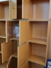 奇艺小家书柜自由组合书柜格子柜储物柜收纳小柜子组合柜落地小书柜带门 原木色带门+层板 实拍图