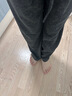 浪莎軟糯米褲女秋季高腰直筒休閑拖地褲寬松慵懶山本褲運動(dòng)褲子 曬單實(shí)拍圖