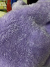 ASK JUNIOR【拜年服】女童外套冬季兒童毛毛外套舒適加厚保暖上衣 紫色 130 曬單實(shí)拍圖