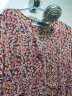 莎妮朵罗连衣裙新款夏装遮肚碎花雪纺裙夏显瘦款显白飘逸时尚裙子16083 红色 5XL建议180-200斤穿着 实拍图