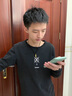 六桂福珠寶九眼天珠黃金項鏈男士足金吊墜七夕情人節禮物送男友老公生日 足金九眼天珠項鏈-黑繩 曬單實(shí)拍圖