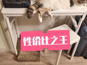 密林 餐桌家用小戶(hù)型出租房現代簡(jiǎn)約餐廳吃飯小桌子長(cháng)方形飯桌辦公桌 80x40x75單層磨砂白圓管白架 曬單實(shí)拍圖