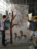 屏安吉祥現(xiàn)代簡(jiǎn)約藝術(shù)玻璃屏風(fēng)3C鋼化裝修隔斷背景墻客廳發(fā)財(cái)鹿 上門(mén)測(cè)量尺寸 曬單實(shí)拍圖