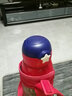 吉田久森適合兒童保溫杯配件虎蓋智能杯蓋水壺吸管杯直飲杯蓋通用配件蓋 星耳朵（紅藍(lán)色）杯蓋++管+1刷 曬單實(shí)拍圖