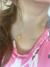 金藝鑫 黃金吊墜女款999足金天使寶寶項鏈福星寶寶小天使情人節(jié)送女友 重約2.5克  配18K金項鏈 曬單實拍圖
