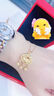 中國(guó)黃金（CHINA GOLD） 黃金吊墜長(zhǎng)命平安鎖足金鈴鐺福字項(xiàng)七夕情人節(jié)禮物送女朋友老婆 【京速達(dá)】平安鎖吊墜【贈(zèng)925銀鏈】約1.7g 曬單實(shí)拍圖