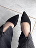 九寸陽(yáng)光法式晚禮服不易累腳黑色高跟鞋女小眾設計感交叉綁帶性感氣質(zhì)單鞋 黑色 6cm （圖為跟高9cm效果） 37 曬單實(shí)拍圖