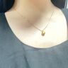 六桂福珠寶平安果黃金項鏈女士足金蘋(píng)果吊墜中秋節禮物送女友老婆生日紀念日 足金平安果吊墜贈S925鏈+摯愛(ài)禮盒-A2054 曬單實(shí)拍圖
