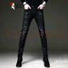 Cebrodz牛仔褲男春秋新款百搭簡(jiǎn)約修身小腳男褲彈力韓版潮流長(cháng)褲男 1838-黑色 30 （建議110斤-120斤左右） 曬單實(shí)拍圖