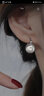 伊黛兒S925銀耳環(huán)女耳扣2025新款仿珍珠耳釘高級感小眾設(shè)計輕奢耳飾 耳環(huán)銀色一對E3105 曬單實拍圖