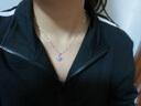圣卡伊 999純足銀項鏈女四葉草鎖骨鏈吊墜首飾品520情人節(jié)禮物送女友 白鉆項鏈+天長地久玫瑰禮盒 曬單實拍圖