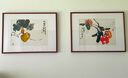 橙舍 新中式餐廳裝飾客廳掛畫(huà)福祿茶室壁畫(huà)水墨畫(huà)國畫(huà) 唐華 福壽綿長(cháng) 大福祿-雅致黑胡桃 裝裱65*85 曬單實(shí)拍圖
