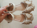 巴九靈女童涼鞋公主鞋兒童皮鞋女寶寶單鞋小童鞋水晶鞋學(xué)生表演鞋舞蹈鞋 米色 28碼 鞋內長(cháng)17.5cm 曬單實(shí)拍圖