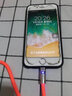 麥現(xiàn)適用蘋果數(shù)據(jù)線快充iPhone14/13//12/7/8p/11pro/12機(jī)客充電線加粗鋅合金手機(jī)充電線帶燈發(fā)光平板 鋅合金-自帶夜燈（橙）2條裝 1.5米 曬單實(shí)拍圖