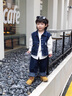 RB KIDS童裝男童套裝2025春秋新款中小童帥氣休閑牛仔兒童三件套 休閑三件套藍(lán)色 100  (建議身高90-100cm) 曬單實(shí)拍圖